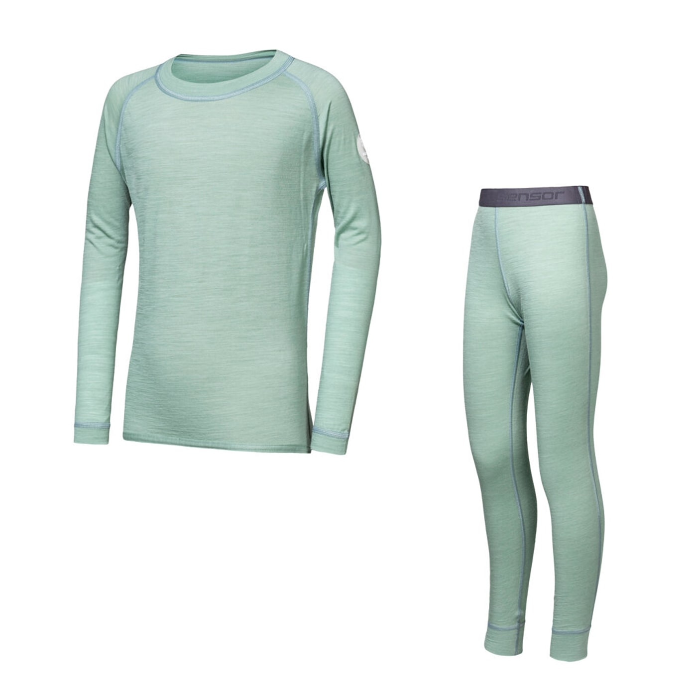 SENSOR MERINO AIR SET set pentru copii, bluză cu mânecă lungă + pantaloni de corp