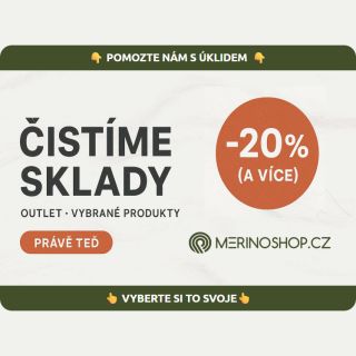 ČISTÍME SKLADY! 🧹🔥 Vybrané produkty teď se slevou -20 % (a více). Kdo dřív přijde, ten líp obléká. 😄 👉 Mrkni na výběr –...